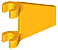 Bandeira Trapezoidal 2x2 Laranja Brilhante - Imagem 1