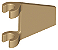 Bandeira Trapezoidal 2x2 Bege Escura - Imagem 1