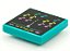 Placa Lisa 2x2 com desenho de notas musicais no estilo Space Invaders - Imagem 1