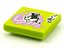 Placa Lisa 2x2 com desenho de Vaca - Imagem 1