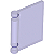 Capa de Livro Translúcida Roxa - Imagem 1