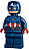 Minifigura Lego Super Heroes - Capitão América - Imagem 1