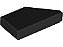 Placa Lisa Modificada 1x2 com Chanfro Esquerda Preta - Imagem 1