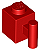 Tijolo Modificado com Alça Vermelho - Imagem 1