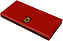 Placa Lisa 2x4 com desenho de logotipo da Ferrari Vermelha - Imagem 1
