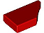 Placa Lisa Modificada 1x2 com Chanfro Direita Vermelha - Imagem 1