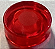 Placa Lisa Redonda 1x1 com Circulo Vermelho Desenhado - Imagem 1