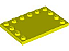 Placa Lisa Modificada 4x6 New Yellow - Imagem 1