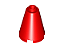 Cone 2x2x2 com furo no centro Vermelho - Imagem 1