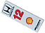 Placa Lisa 2x6 com escrita da 'McLaren' , 'HONDA', 12 e Logo da Shell Branca - Imagem 1