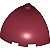 Tijolo redondo de canto 3x3x2 Dark Red - Imagem 1