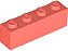 Tijolo 1x4 Coral - Imagem 1