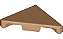 Placa Lisa Modificada Triangular 2x2 Medium Nougat - Imagem 1
