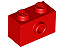 Tijolo 1x2 com Stud Lateral Vermelho - Imagem 1