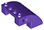 Tijolo Inclinado 4x4x2 com 4 Studs e Furos para Pinos Dark Purple - Imagem 1