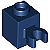 Tijolo Modificado 1x1 com clip Azul Escuro - Imagem 1