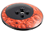 Disco 6x6 Invertido (Radar) com desenho de Anel Vermelho Descentralizado - Imagem 1