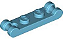 Placa Modificada 1x2 com Alças nas Extremidades Medium Azure - Imagem 1