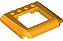Cunha 5x6x2/3 curva tripla com recorte 3x4 para janela (teto solar) Laranja Brilhante - Imagem 1