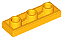 Placa Lisa 1x3 Invertida Laranja Brilhante - Imagem 1