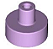 Placa redonda 1x1 com pino Lavender - Imagem 1