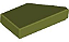 Placa Lisa Modificada 1x2 com Chanfro Esquerda Oliver Green - Imagem 1