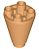 Cone 2x2x2 Invertido Medium Nougat - Imagem 1