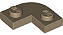 Placa de Canto 2x2 com Recorte 1x1 Bege Escura - Imagem 1