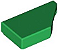 Placa Lisa Modificada 1x2 com Chanfro Direita Verde - Imagem 1