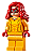 Minifigura Lego Marvel - Flama (Firestar) - Imagem 1