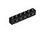 Tijolo Lego Technic 1x6 com Furos Preto - Imagem 1