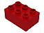 Tijolo LEGO DUPLO  2x3 vermelho - Imagem 1