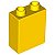 Tijolo Lego Duplo1 x 2 x 2 sem Tubo Inferior Amarelo - Imagem 1