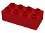 Tijolo Lego Duplo 2x4 Vermelho - Imagem 1