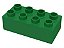 Tijolo Lego Duplo 2x4 Verde - Imagem 1