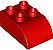Tijolo LEGO DUPLO 2x3 Curvo Vermelho - Imagem 1