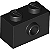 Tijolo 1x2 com Stud Lateral Preto - Imagem 1