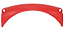 Para-Lamas de Carro 13x2x5 - Painel Technic #42 Vermelho - Imagem 1
