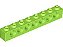 Tijolo Lego Technic 1x8 com Furos Verde Limão - Imagem 1