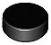 Placa Lisa Redonda 1x1 Preta - Imagem 1