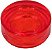 Placa Lisa Redonda 1x1 Translúcida Vermelha - Imagem 1