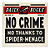 Placa Lisa 2x2 com Desenho do Jornal 'DAILY BUGLE' e o padrão 'NO CRIME NO THANKS TO SPIDER-MENACE' - Imagem 1