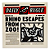 Placa Lisa 2x2 com Desenho do jornal 'DAILY BUGLE' e 'RHINO ESCAPES FROM ZOO!' - Imagem 1