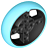 Roda 56x14 com Furo para Eixo e 8 Furos para Pinos com Pneu de Borracha Dura Médio Azure Moldado - Imagem 1