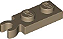 Placa Modificada 1x2 com clip vertical Bege Escura - Imagem 1
