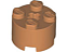 Tijolo Redondo 2x2 com Furo para Eixo Medium Nougat - Imagem 1