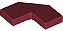 Placa Lisa Modificada de Canto 2x2 Dark Red - Imagem 1