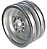 Roda 30mm D. x 14mm Metallic Silver - Imagem 1