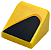 Inclinação 30 1x1x2/3 Amarela com desenho de Triangulo Preto Lado Esquerdo - Imagem 1