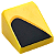 Inclinação 30 1x1x2/3 Amarela com desenho de Triangulo Preto Lado Direito - Imagem 1